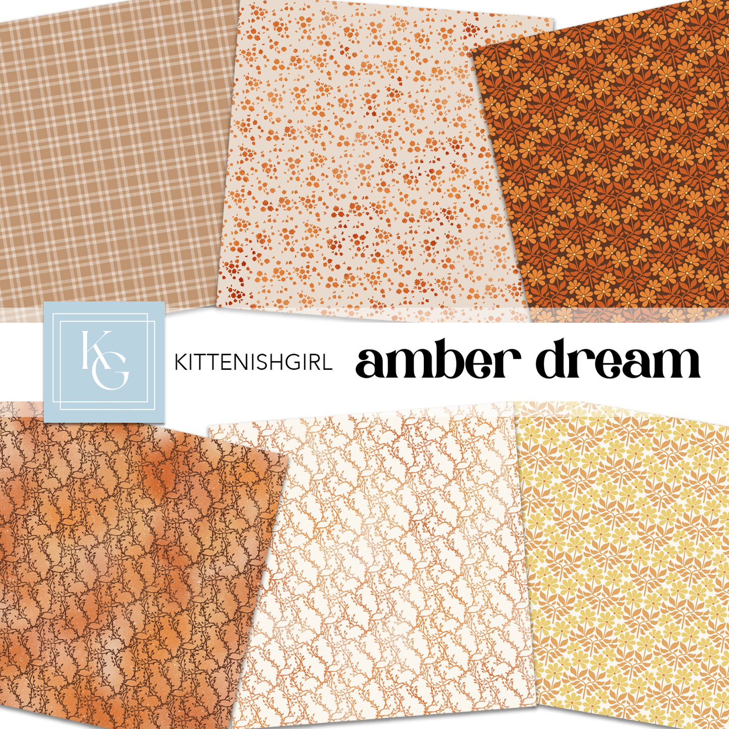 Amber Dream // Digital Papers