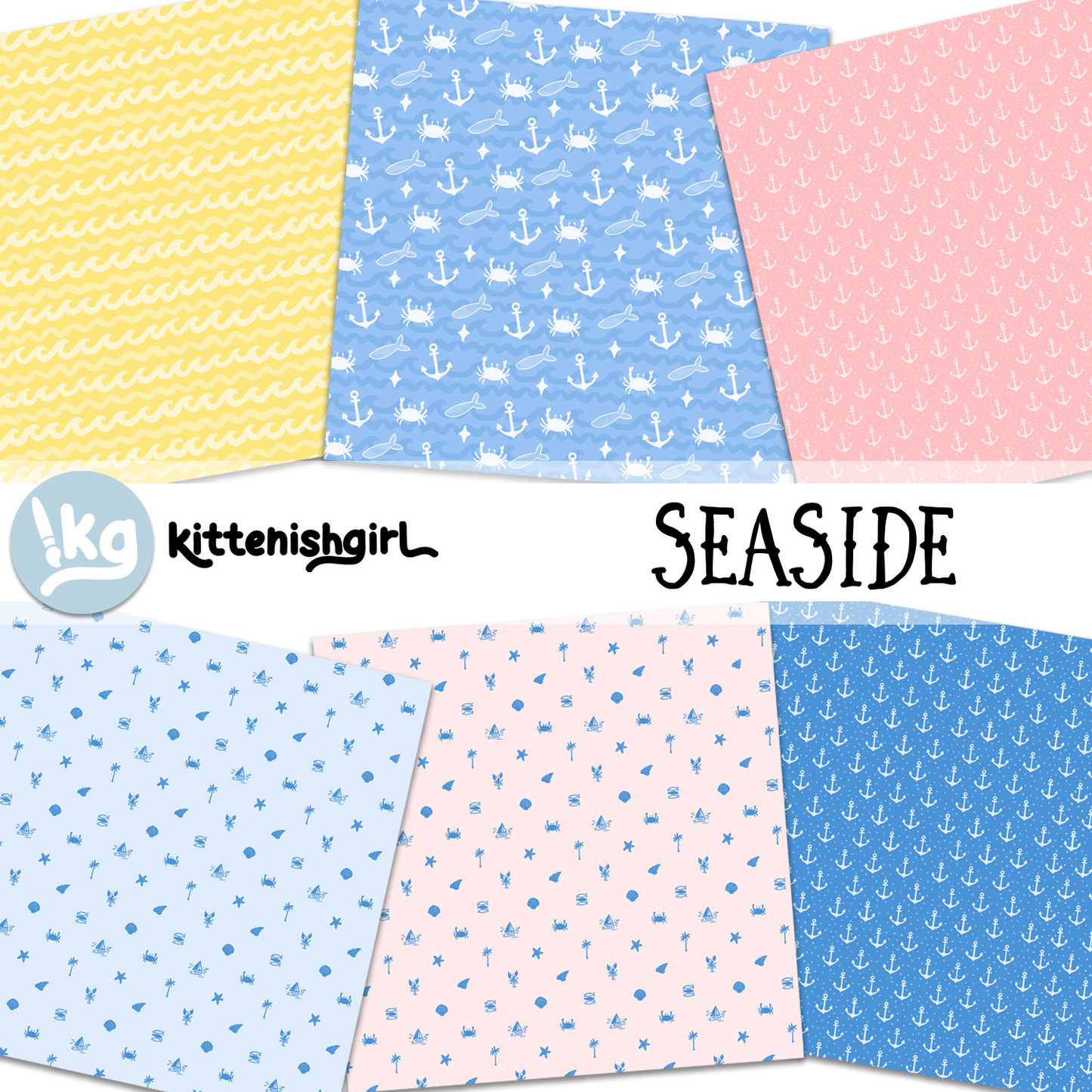 Seaside // Digital Papers