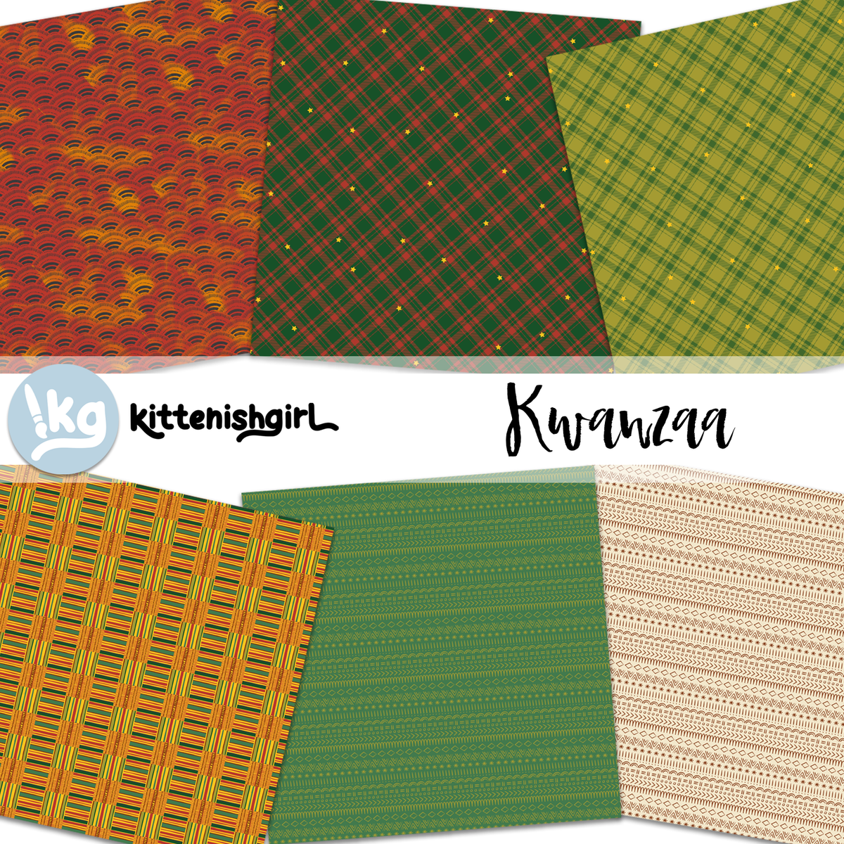 Kwanzaa // Digital Papers