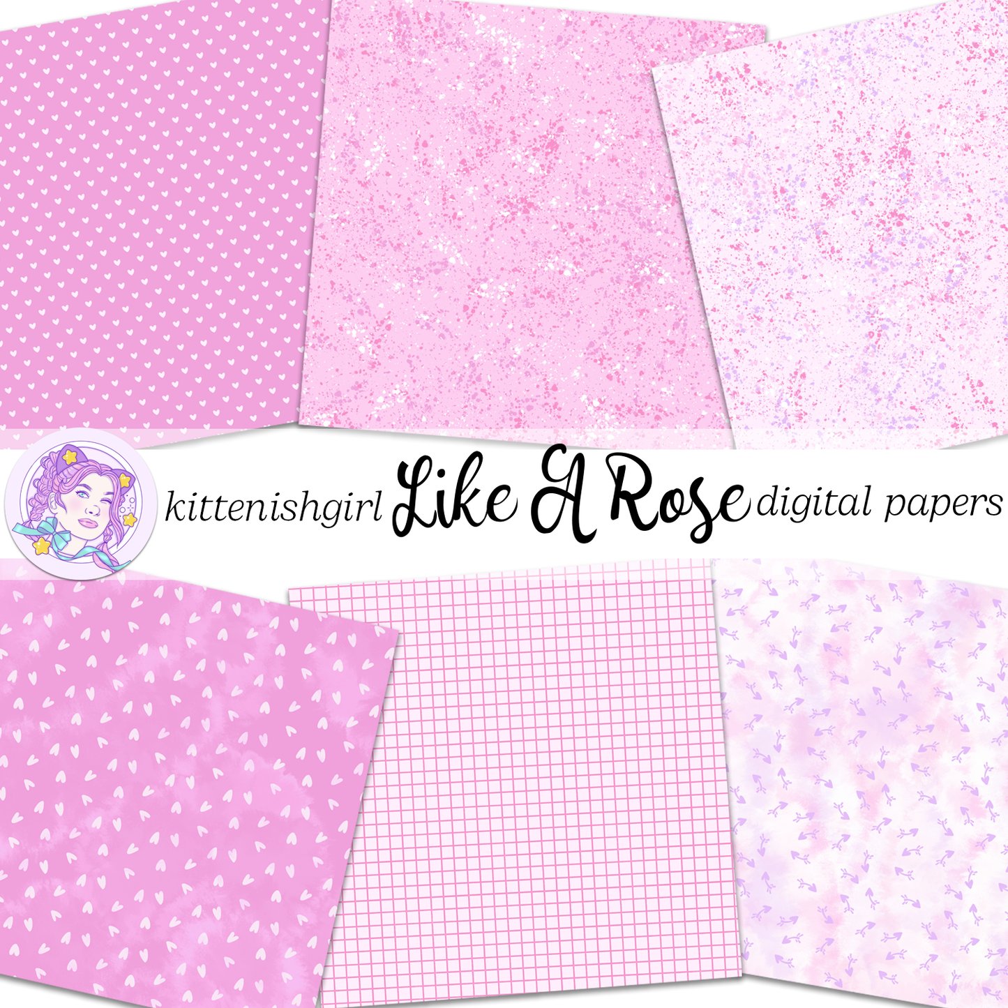 Like A Rose // Digital Papers