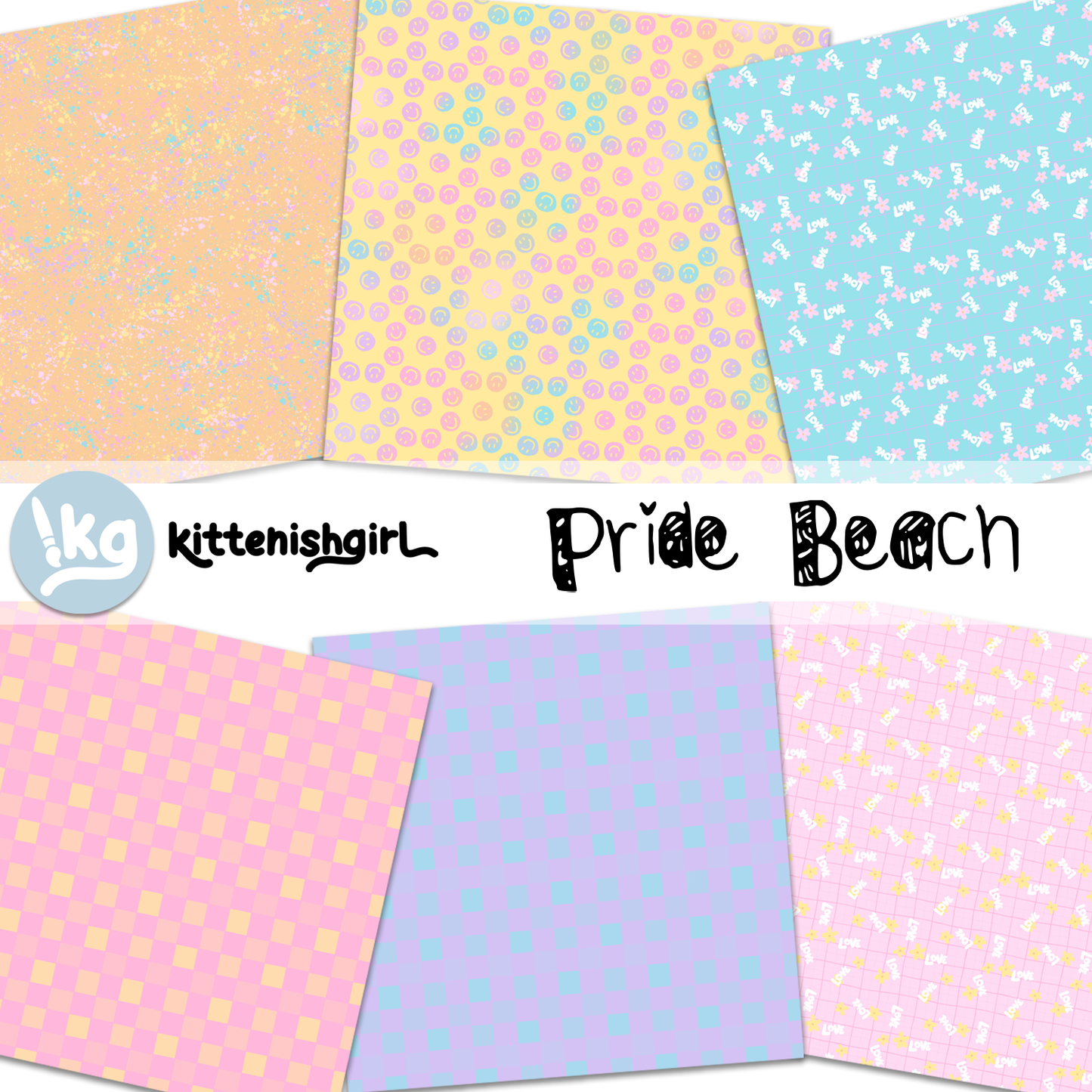 Pride Beach // Digital Papers