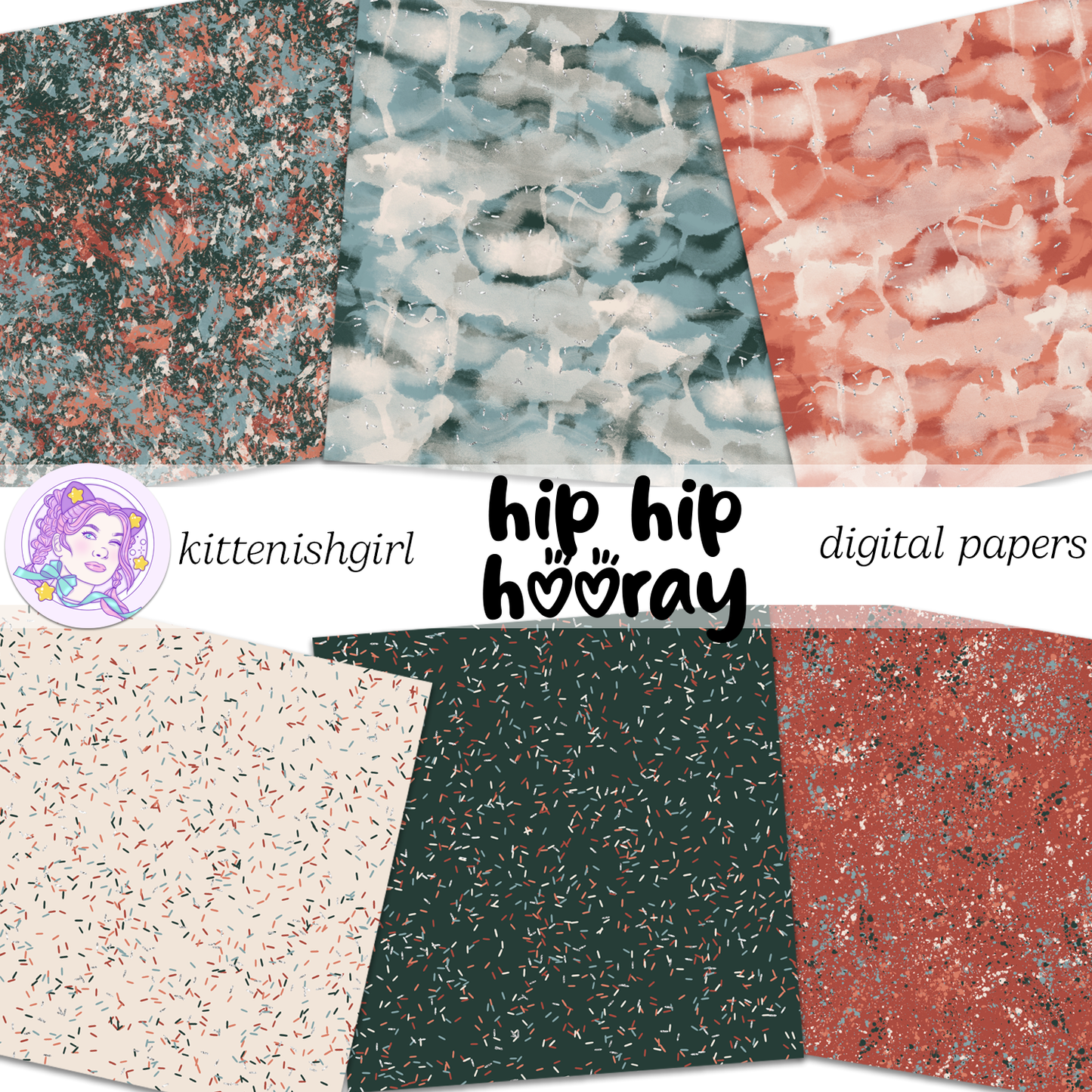 Hip Hip Hooray - Fall // Digital Papers