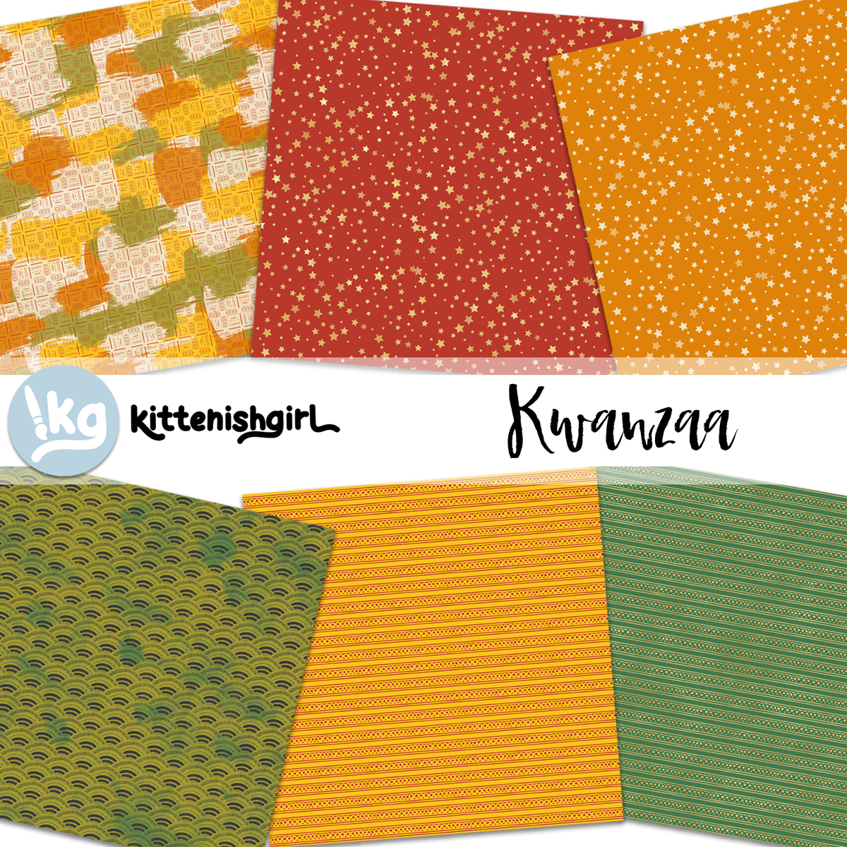 Kwanzaa // Digital Papers