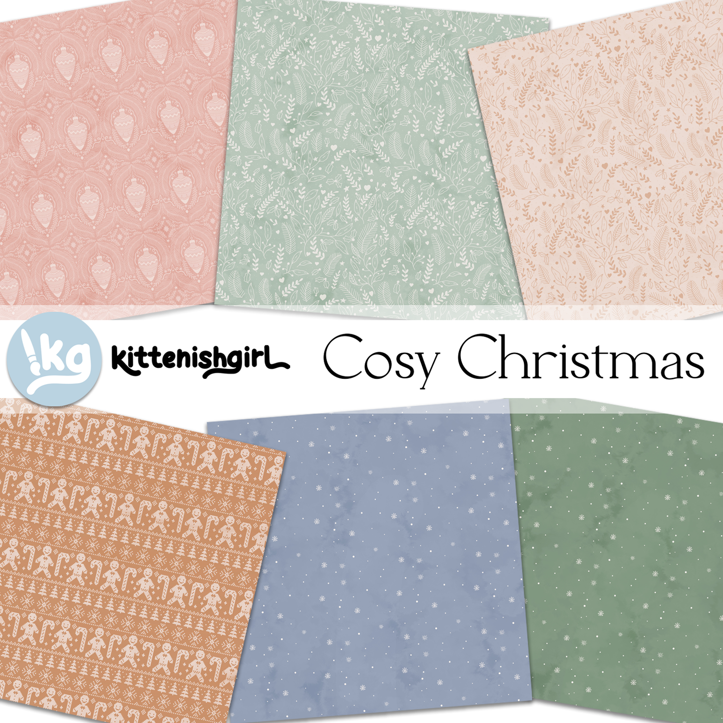 Cosy Christmas // Digital Papers