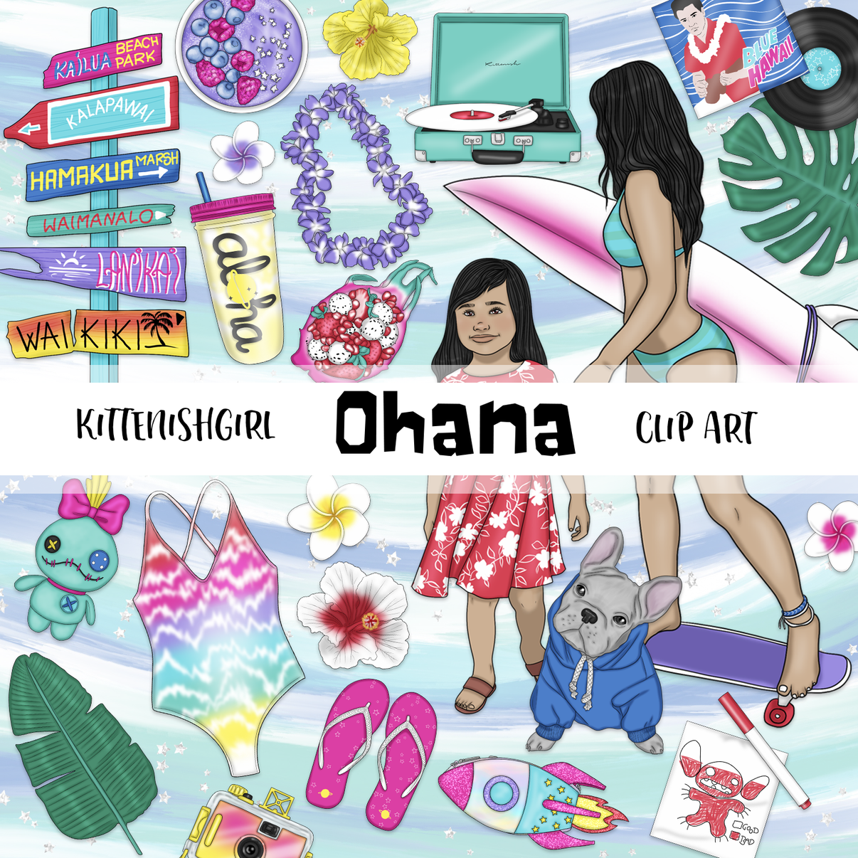 Ohana // Clip Art – kittenishgirl