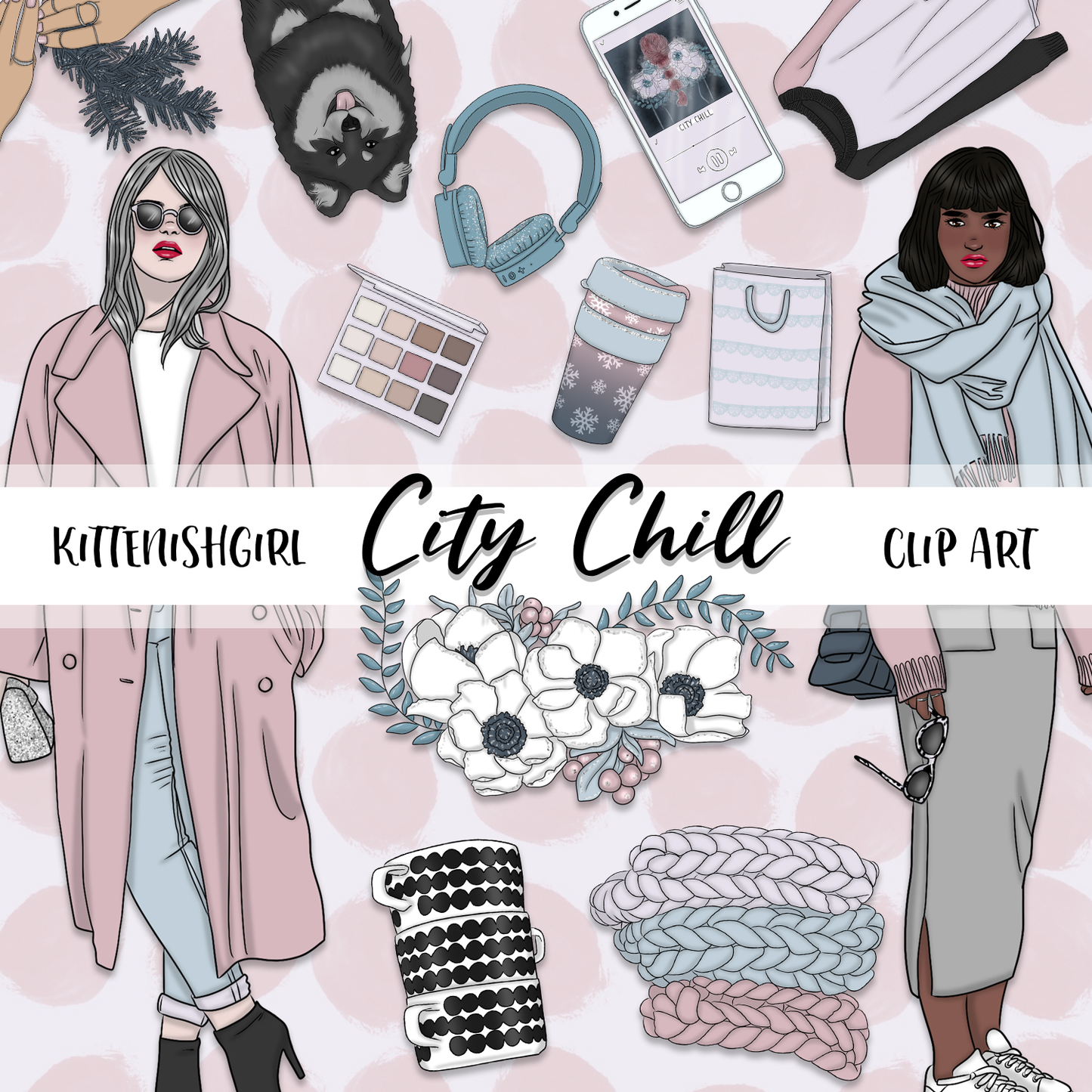 City Chill // Clip Art