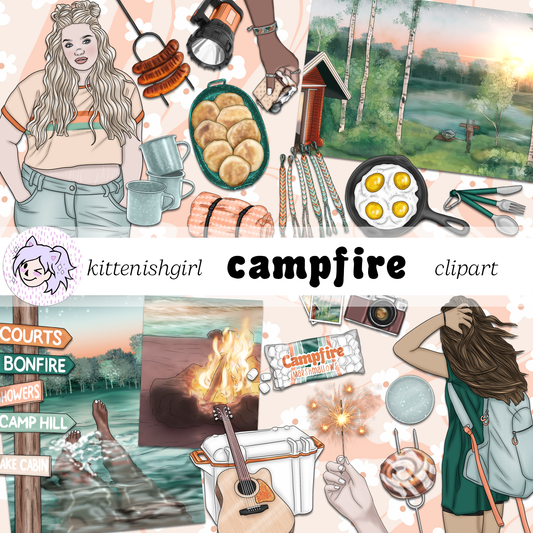 Campfire // Clip Art