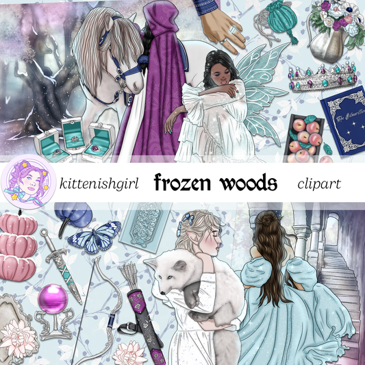Frozen Woods // Clip Art