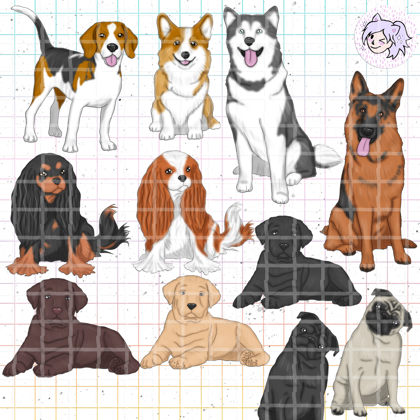 Cats & Dogs // Clip Art