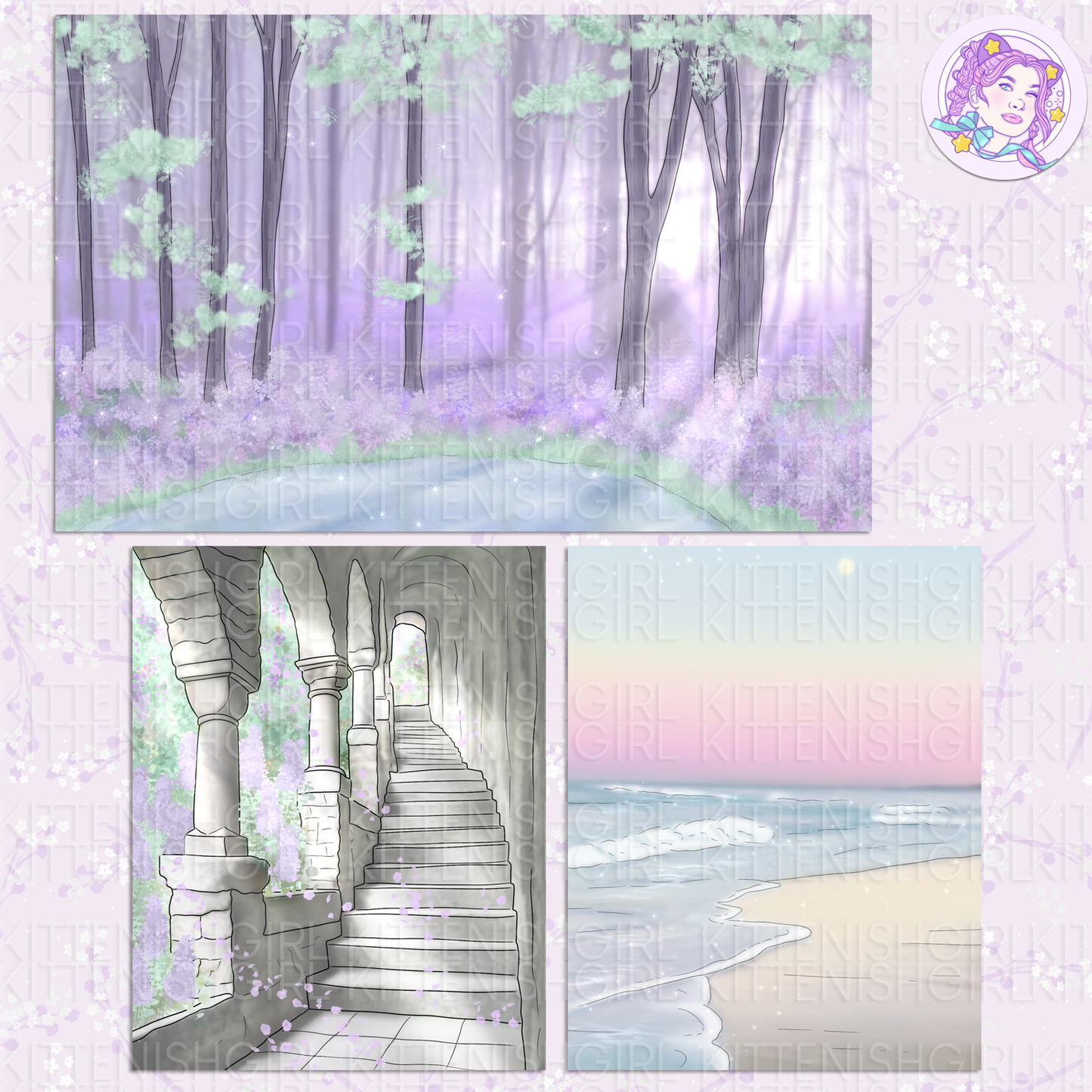 Lilac Woods // Clip Art