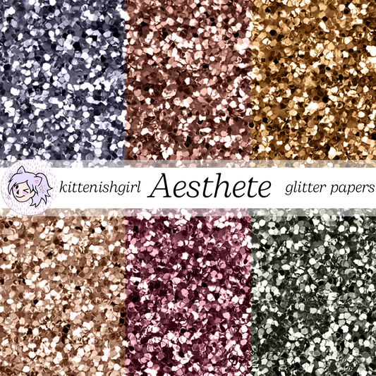 Aesthete // Glitter Digital Papers