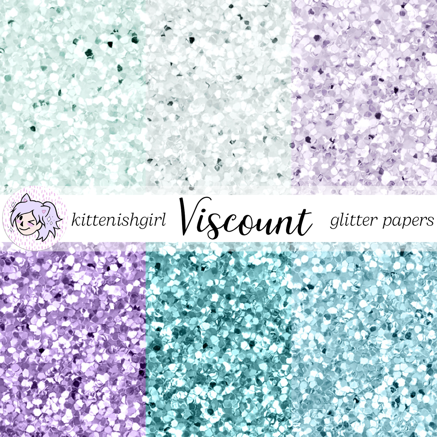 Viscount // Glitter Digital Papers