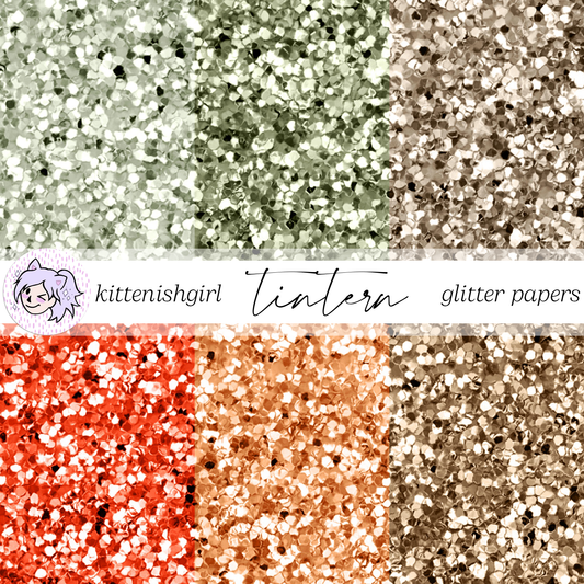 Tintern // Glitter Digital Papers