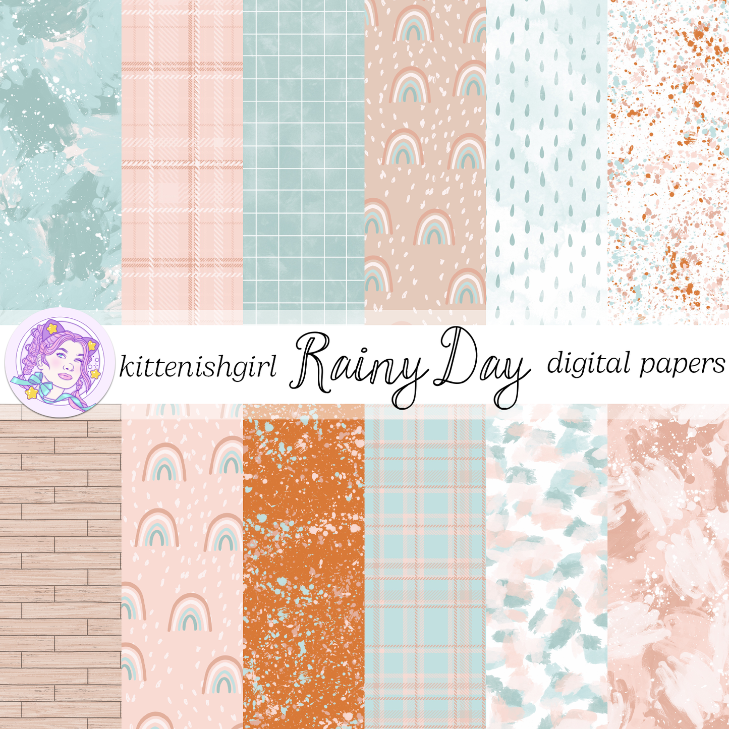 Rainy Day // Digital Papers