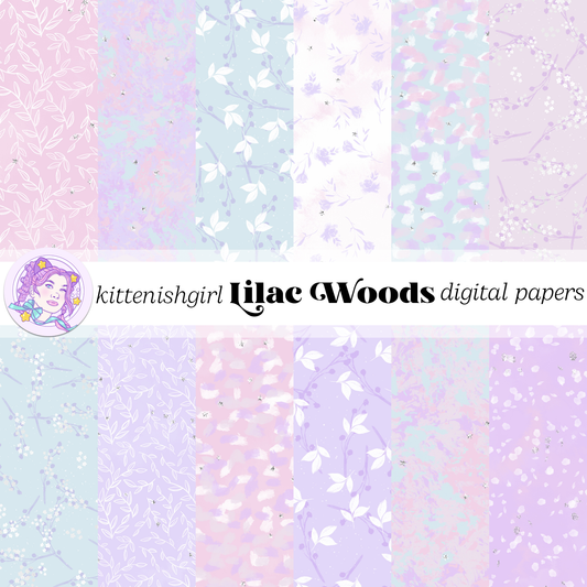 Lilac Woods // Digital Papers
