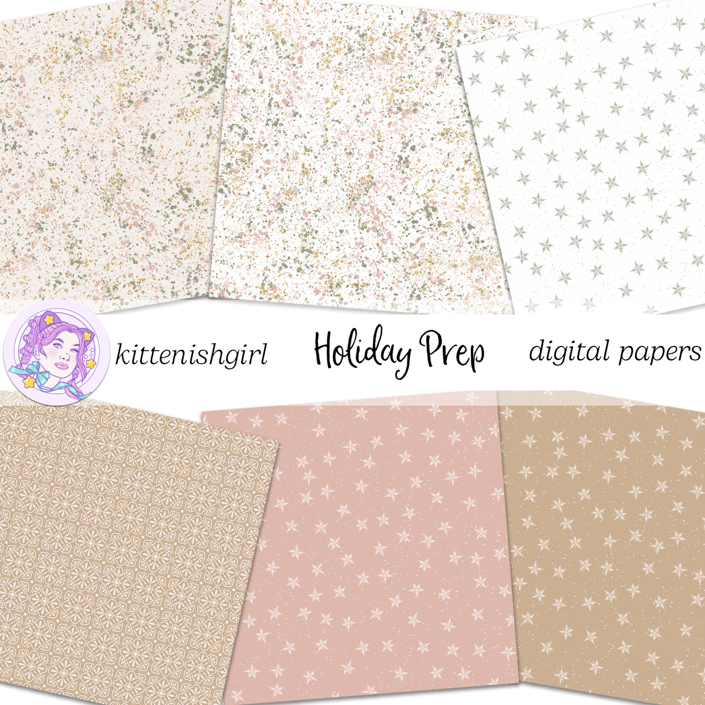 Holiday Prep // Digital Papers