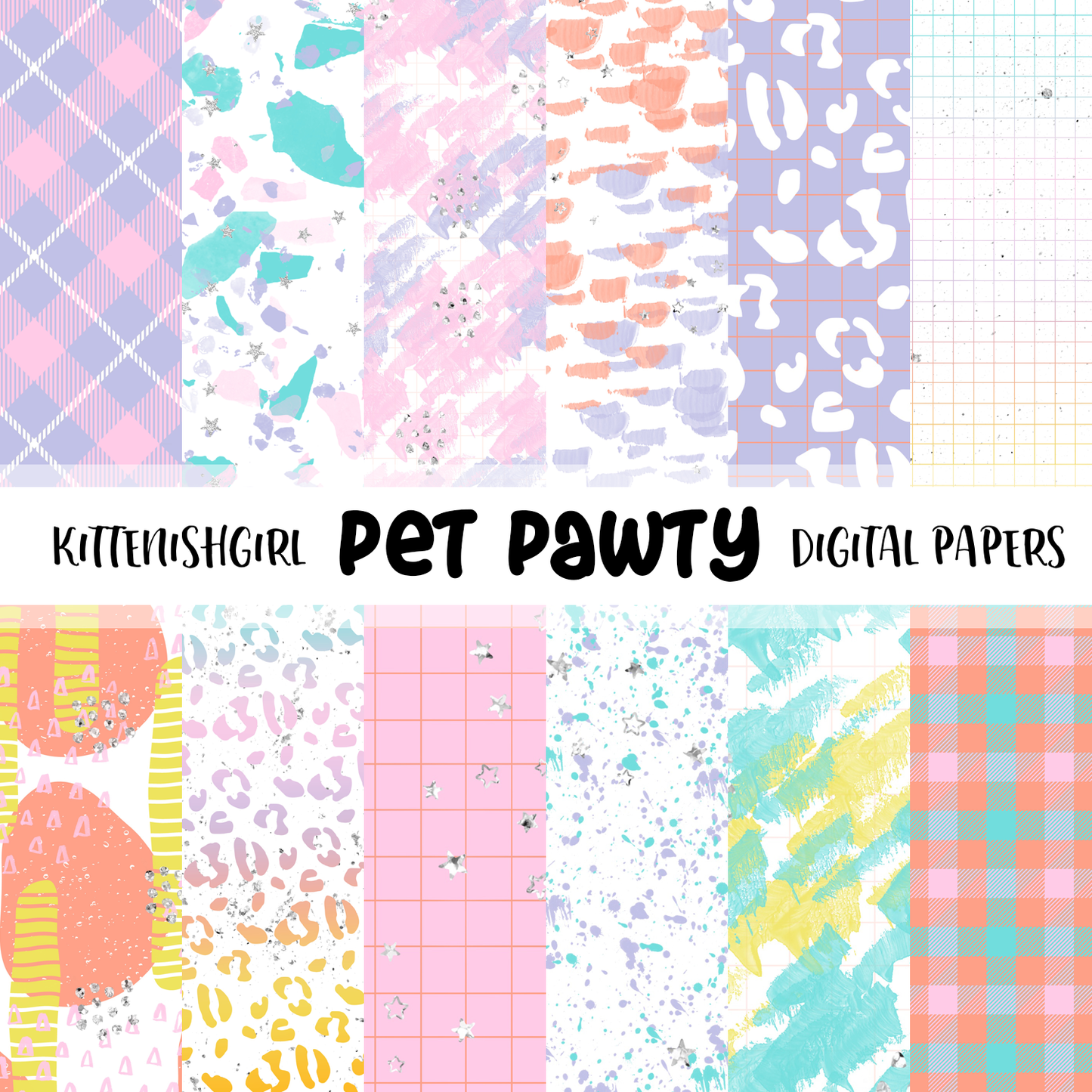 Pet Pawty // Digital Papers